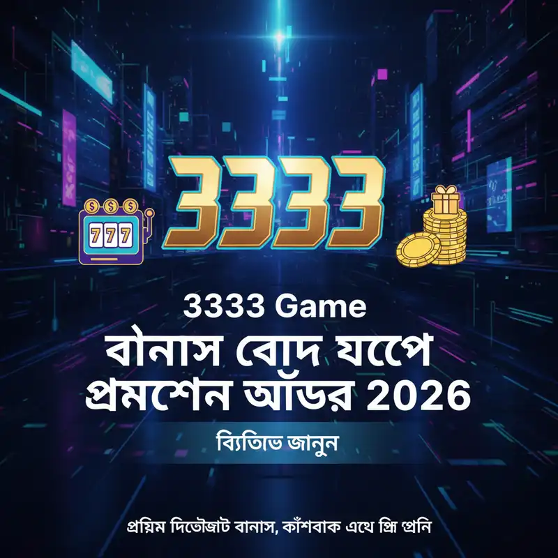 3333 game বোনাস অফার ২০২৬
