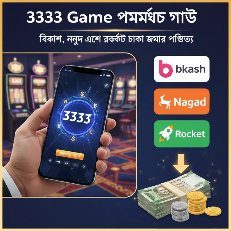 3333 Game বিকাশ নগদ রকেট পেমেন্ট পদ্ধতি